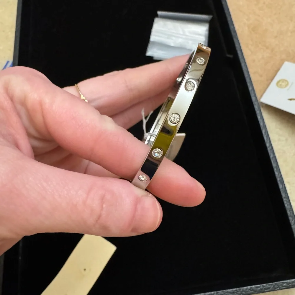 NWT- Kate Spade Crystal Hinge Bracelet